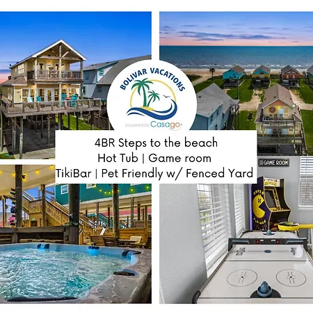 4Br W Hot Tub Gameroom Oceanview By Bolivar Vacations